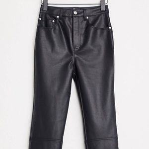 ASOS Straight Leg Leather Pants
